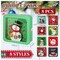 Christmas Cookie Tins with Lids (Set of 8) Metal Christmas Empty Tins Large Christmas Cookie Boxes Tinplate Santa Claus Christmas Gift Box for Holiday Candies Treats Cookie Storage Container